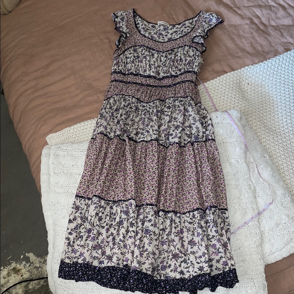 Ulla Johnson Sleeveless Tiered Midi Dress - Picture 7 of 9
